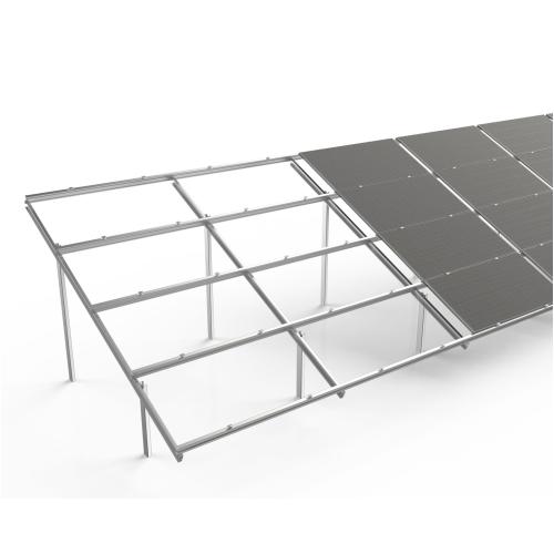System dwupodporowy 4-moduły poziomo Bifacial