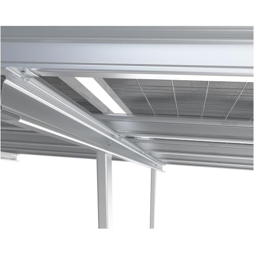 System dwupodporowy 4-moduły poziomo Bifacial