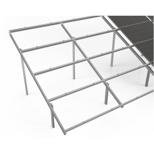 System dwupodporowy 4-moduły poziomo Bifacial